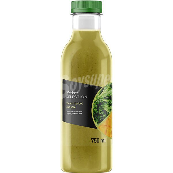 Zumo tropical con kale 