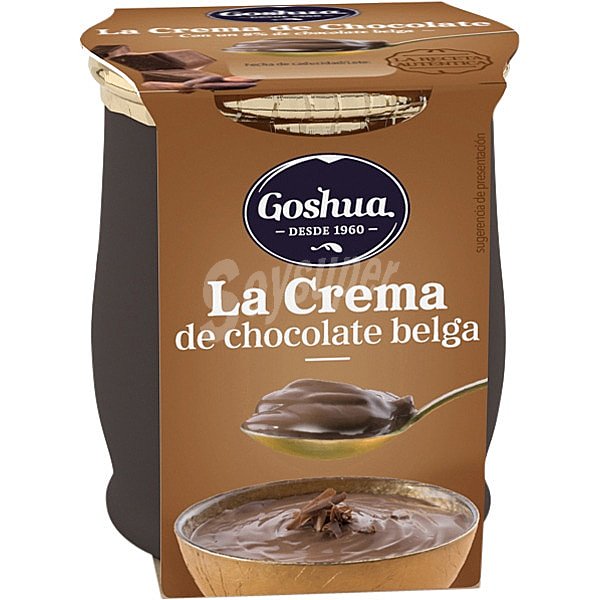 Crema de chocolate belga elaborada sin gluten