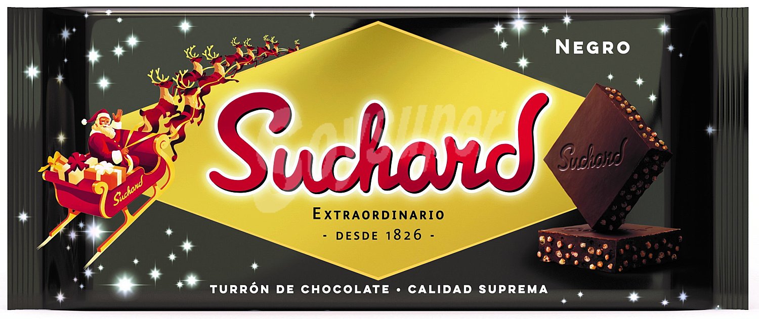 Turrón de chocolate negro crujiente Suchard