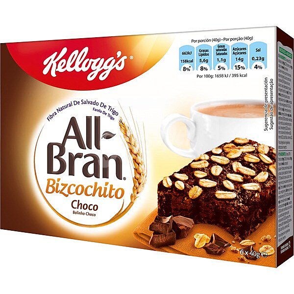 Bizcochitos choco con fibra natural de salvado de trigo 6 unidades