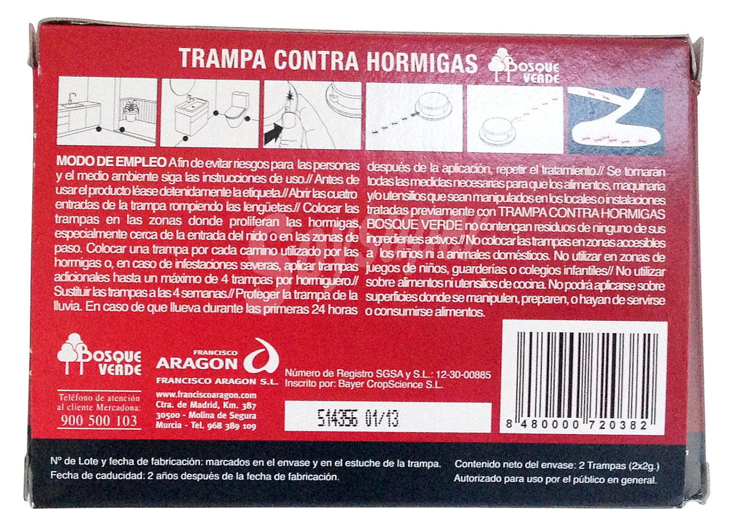 Trampas cebo hormigas