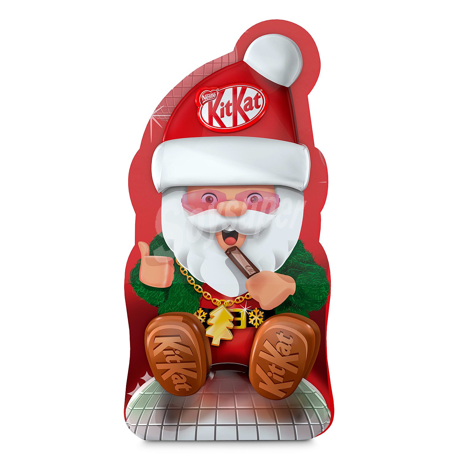 Surtido de barritas de galleta crujiente cubiertas de chocolate Santa Nestlé Kit Kat