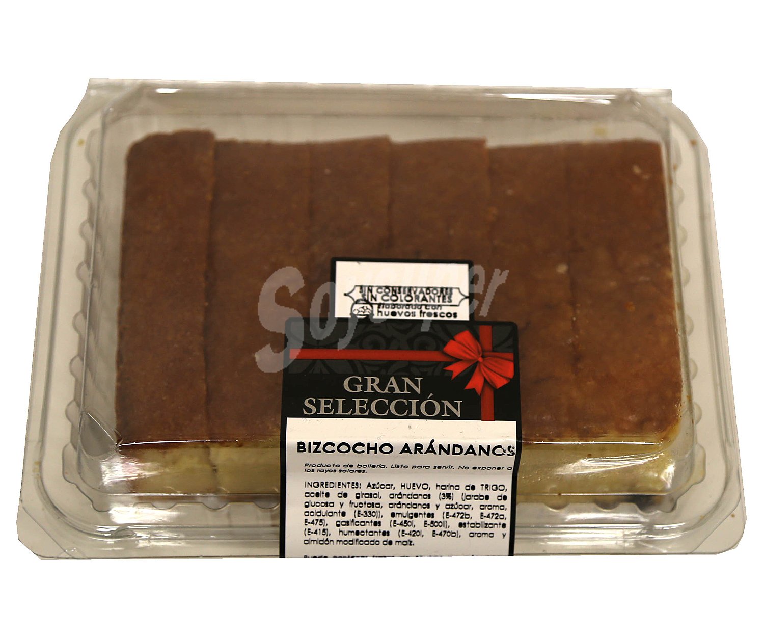 Bizcocho arándanos, 400g.