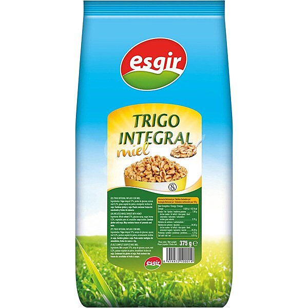 Cereales de trigo integral con miel