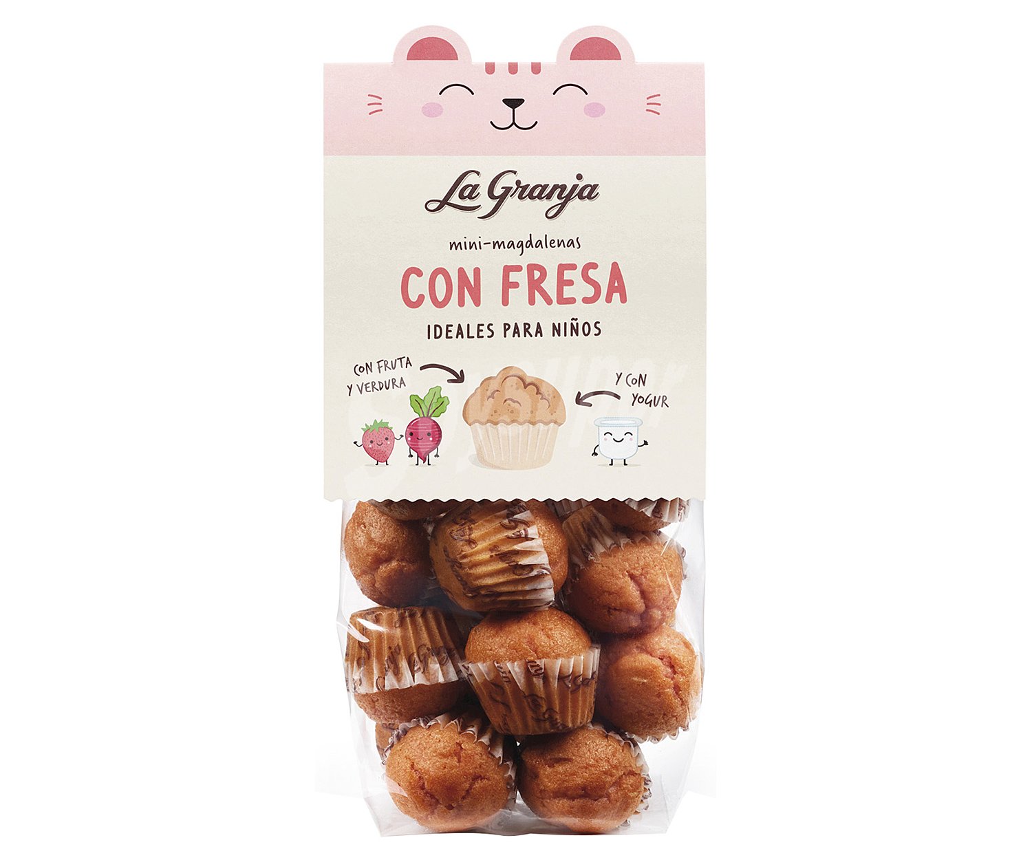 Magadalenas mini con fresas