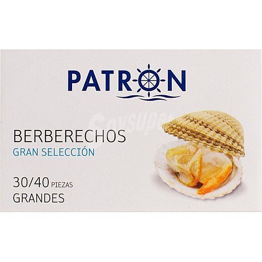 Berberechos al natural gran selección 30-40 piezas