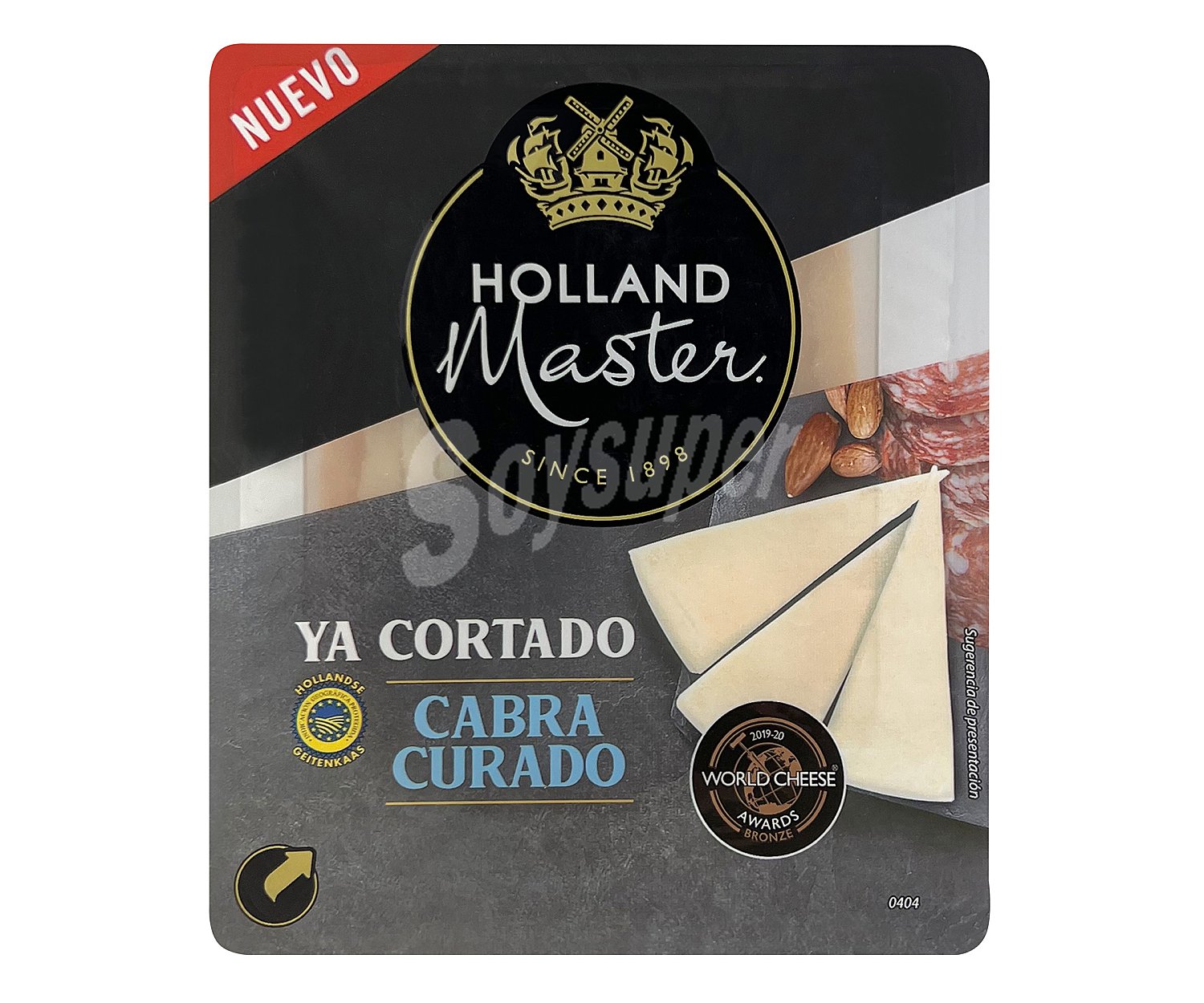 Queso curado de cabra ya cortado