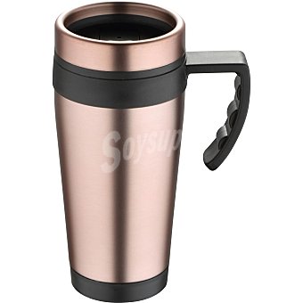 Travel Mug Acero Inoxidable bergner - Rosa