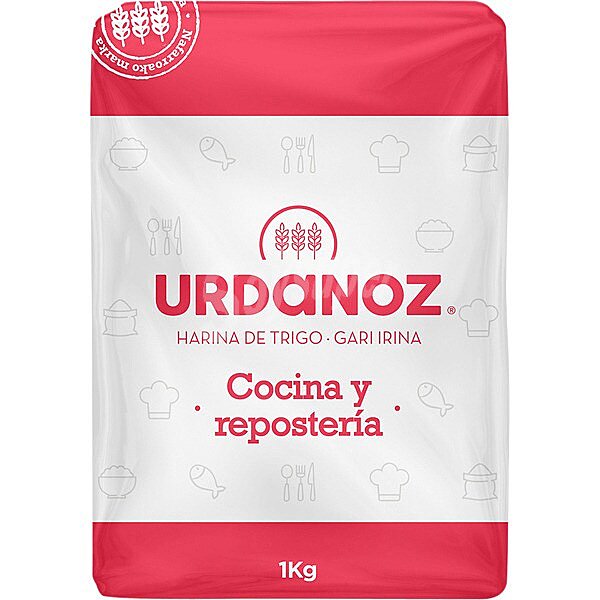 Harina de trigo para condimentación y repostería