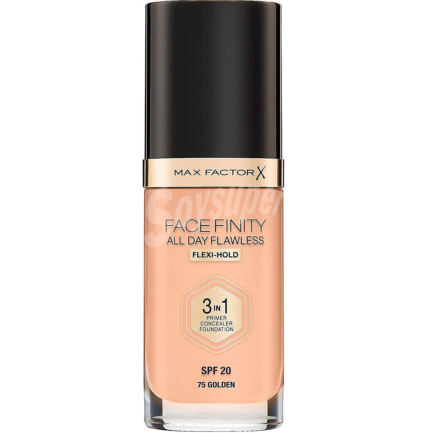 Base de maquillaje face finity 3 en 1 SPF 20 - 75 golden Max Factor