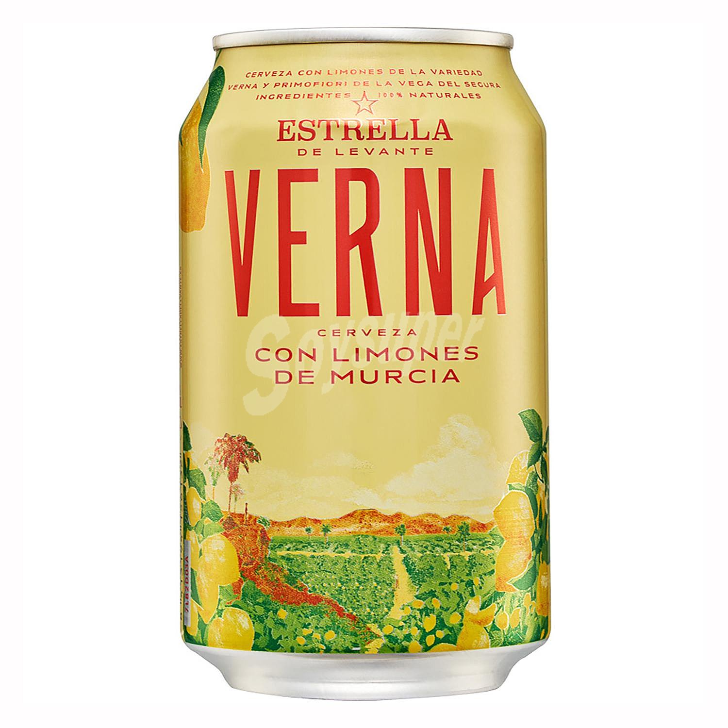 Cerveza con limón de murcia