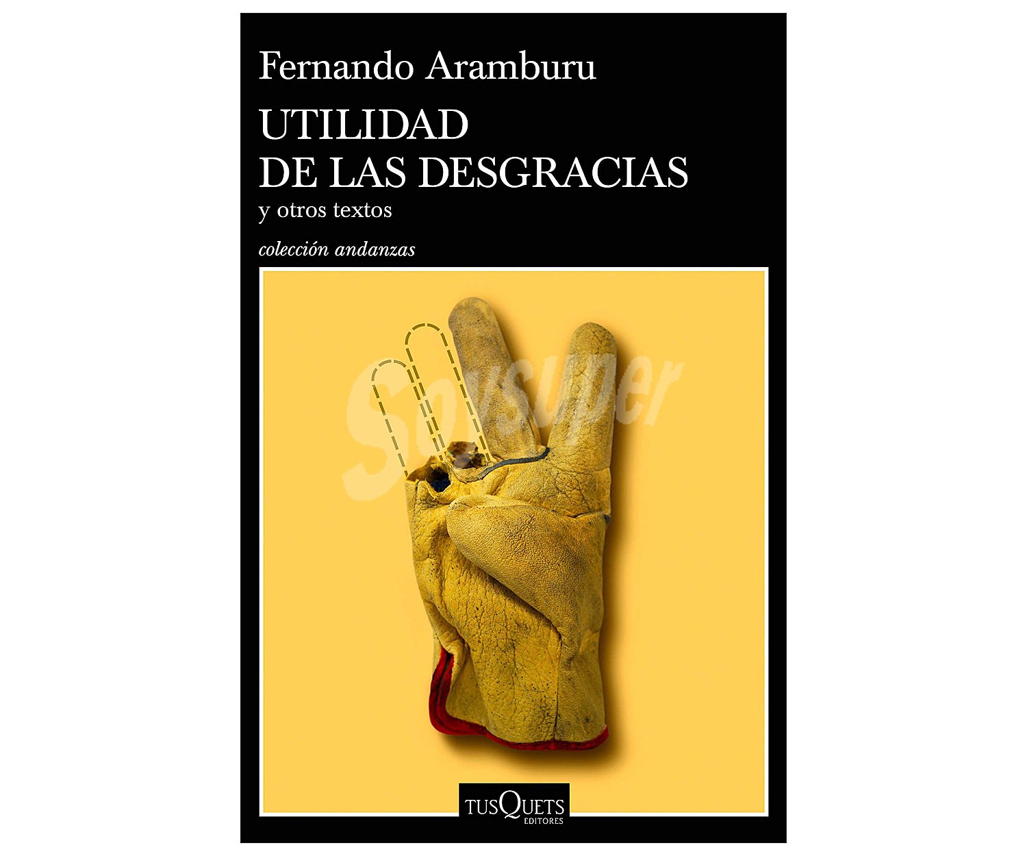 Utilidad de las desgracias, fernando aramburu. Género narrativa. Editorial Tusquets.