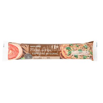 Masa para pizza con trigo espelta e integral Carrefour sin lactosa