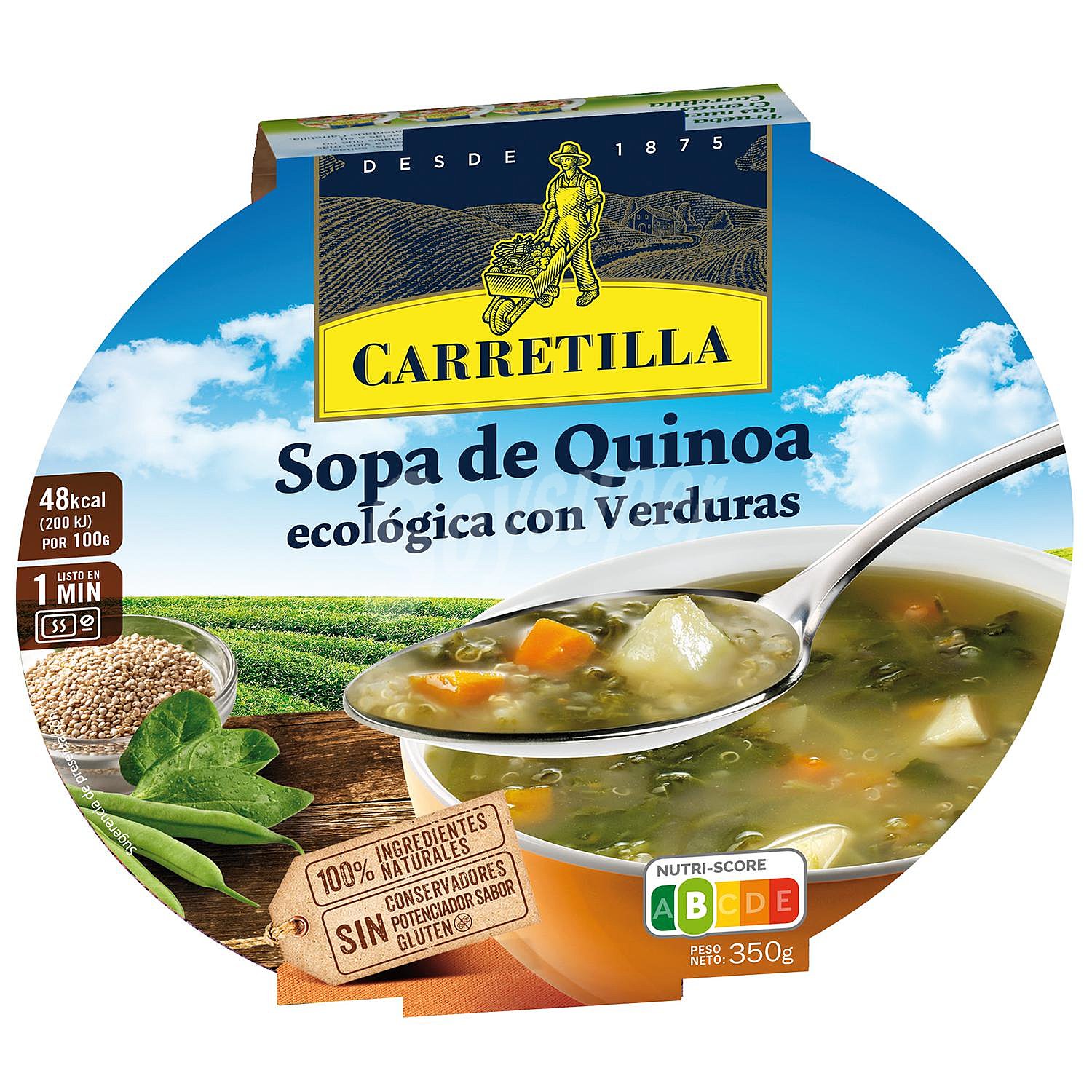 Sopa de quinoa con verduras sin gluten