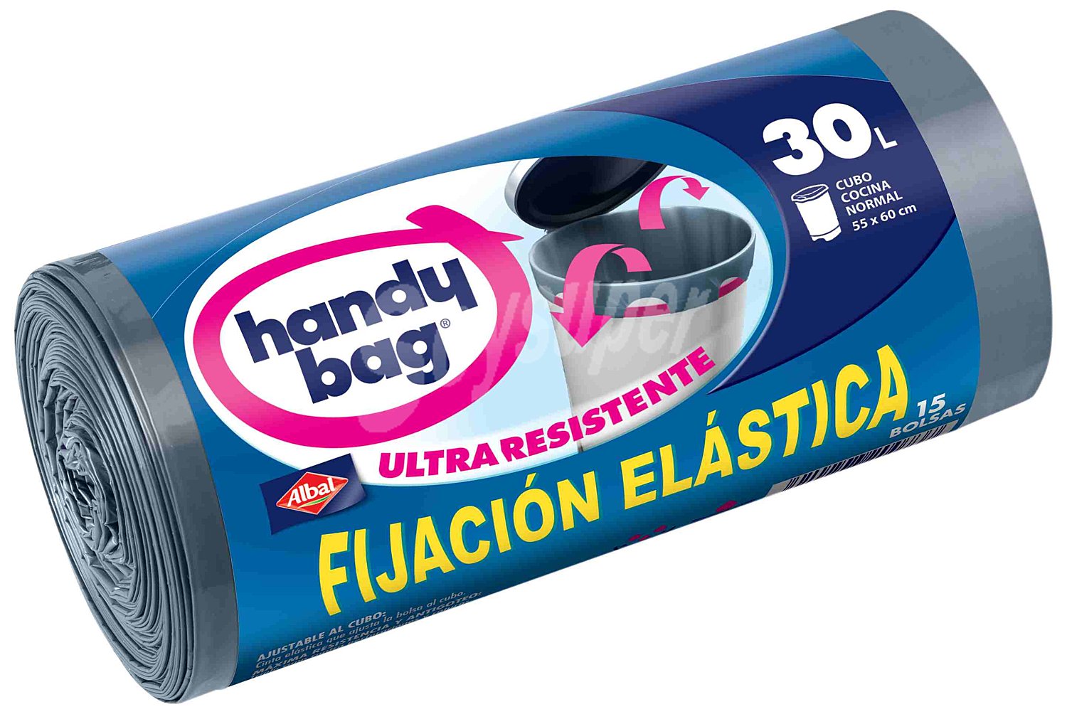 Bolsas de basura elásticas capacidad 30 litros