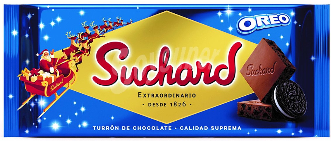 Turrón de chocolate con Oreo Suchard