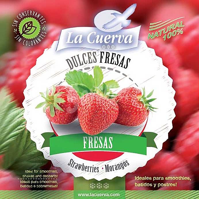 LA cuerva Fresas dulces ultracongeladas y 100% naturales LA cuerva