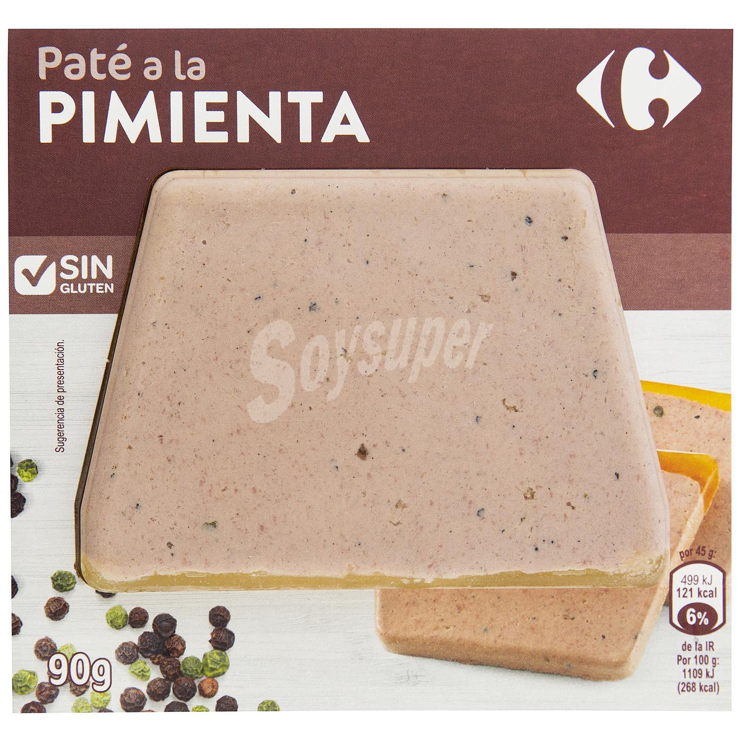 Paté a la pimienta sin gluten