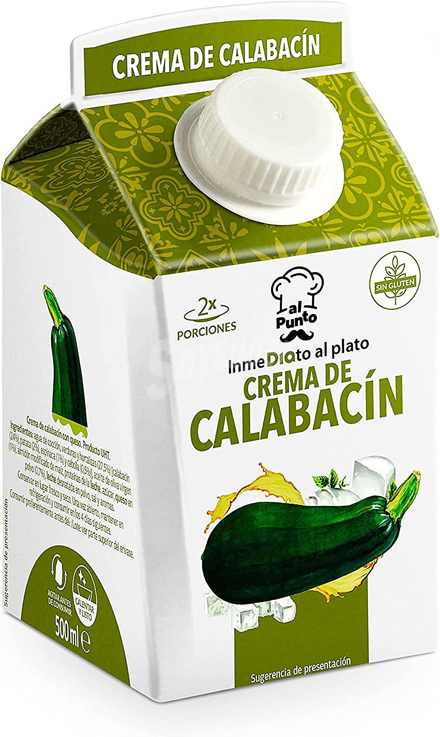 Crema de calabacín con queso Al Punto