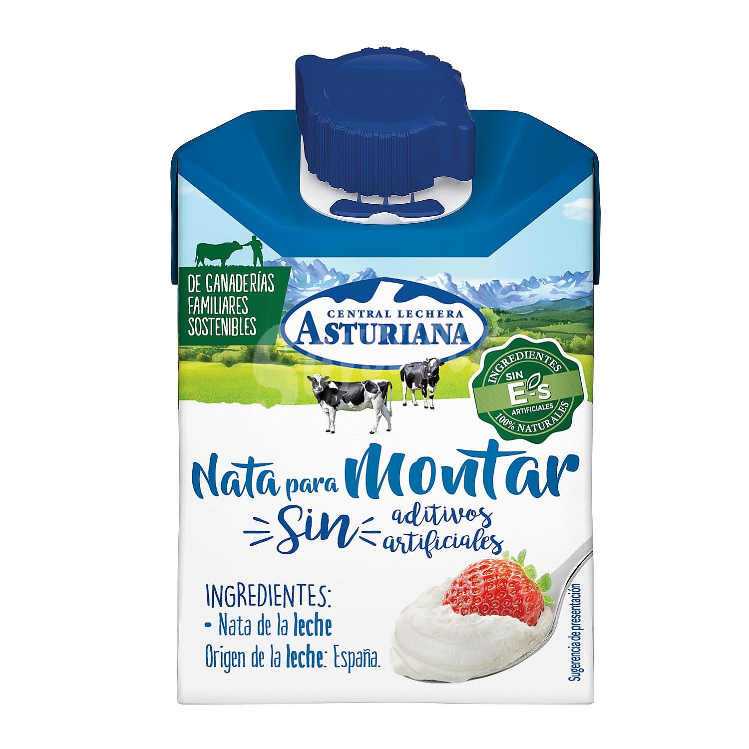 Nata líquida (38 % de materia grasa y 100% natural) para montar