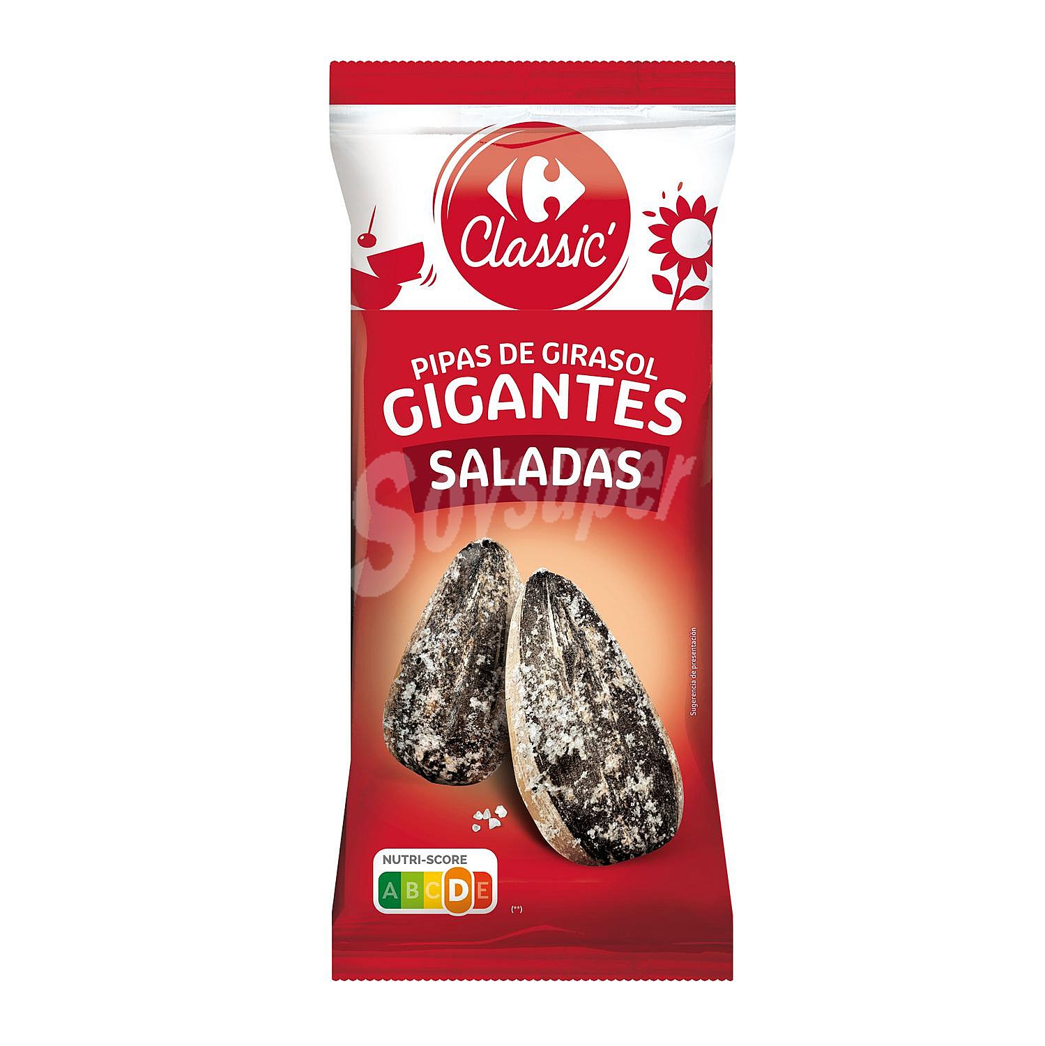 Pipas de girasol saladas Classic Carrefour