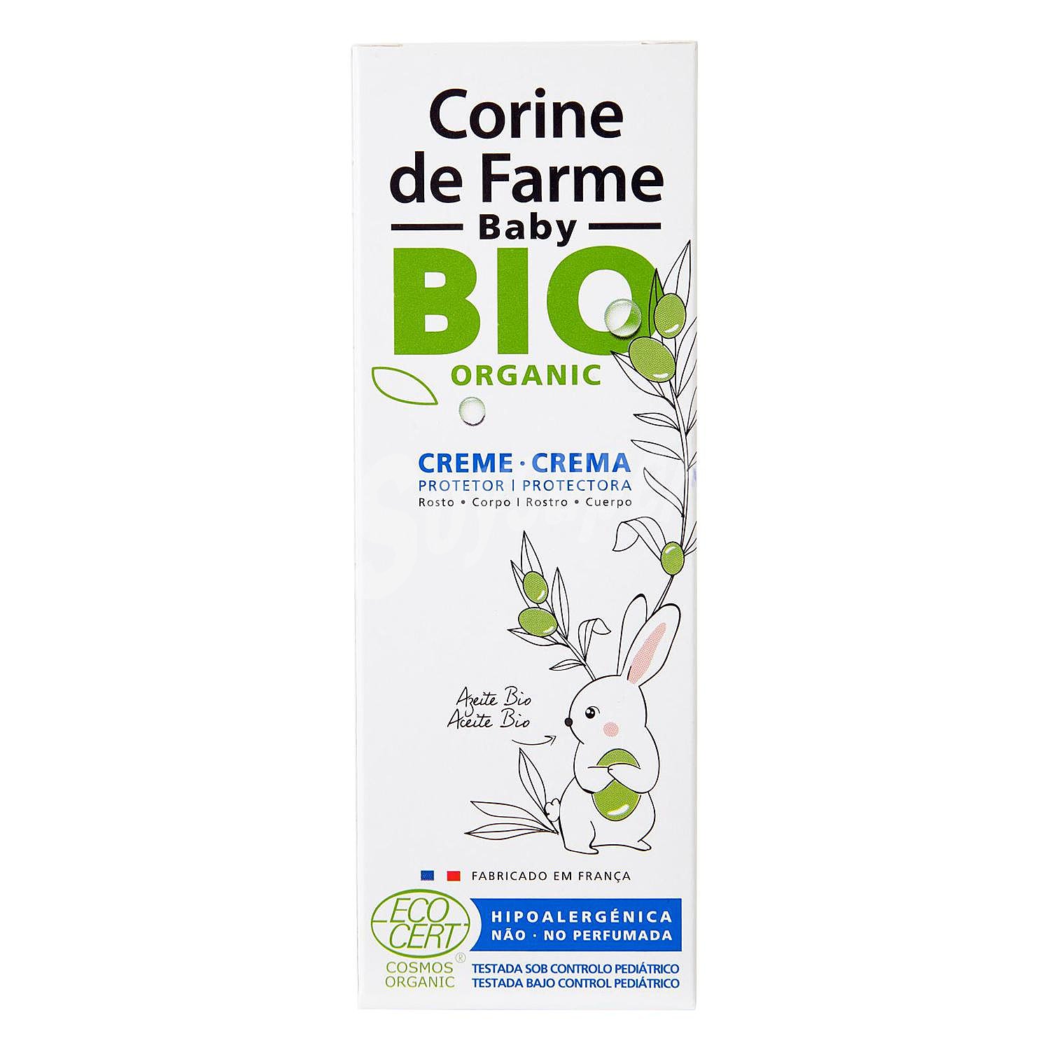 Crema protectora de rostro y cuerpo bio Corine de farme