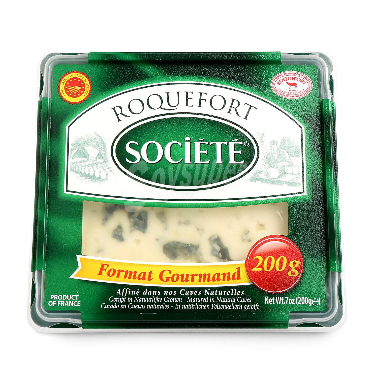 Queso azul roquefort Lactalis cuña