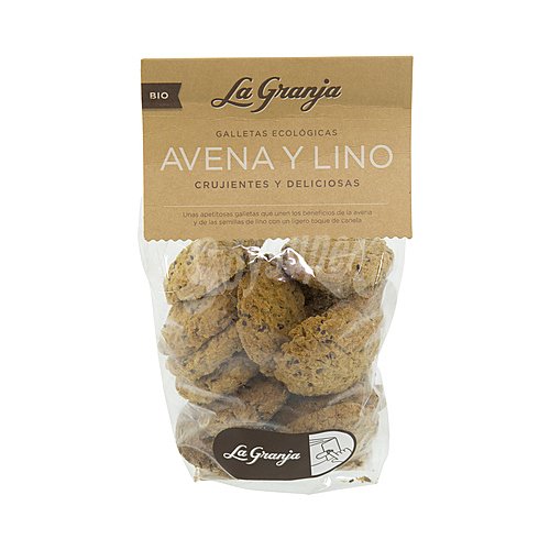 LA granja Galletas de avena y lino ecológicas LA granja