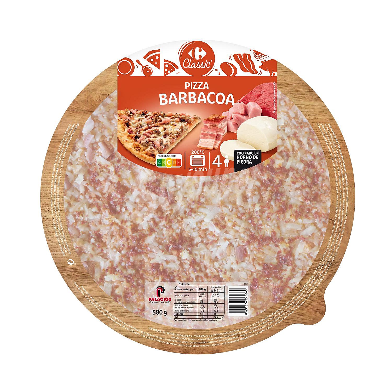 Pizza barbacoa Carrefour Classic'