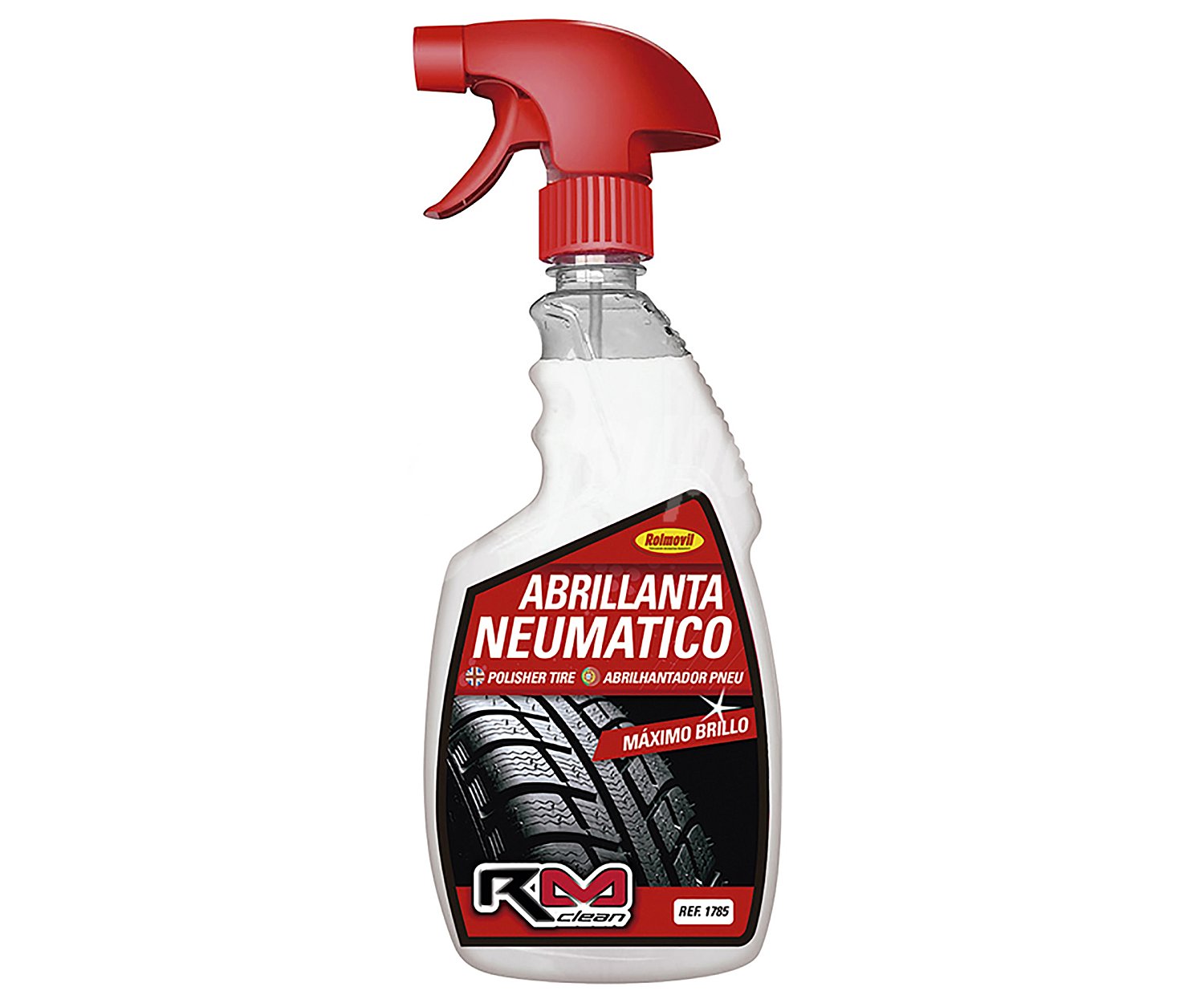 Abrillantador de neumáticos en spray, rolmovil