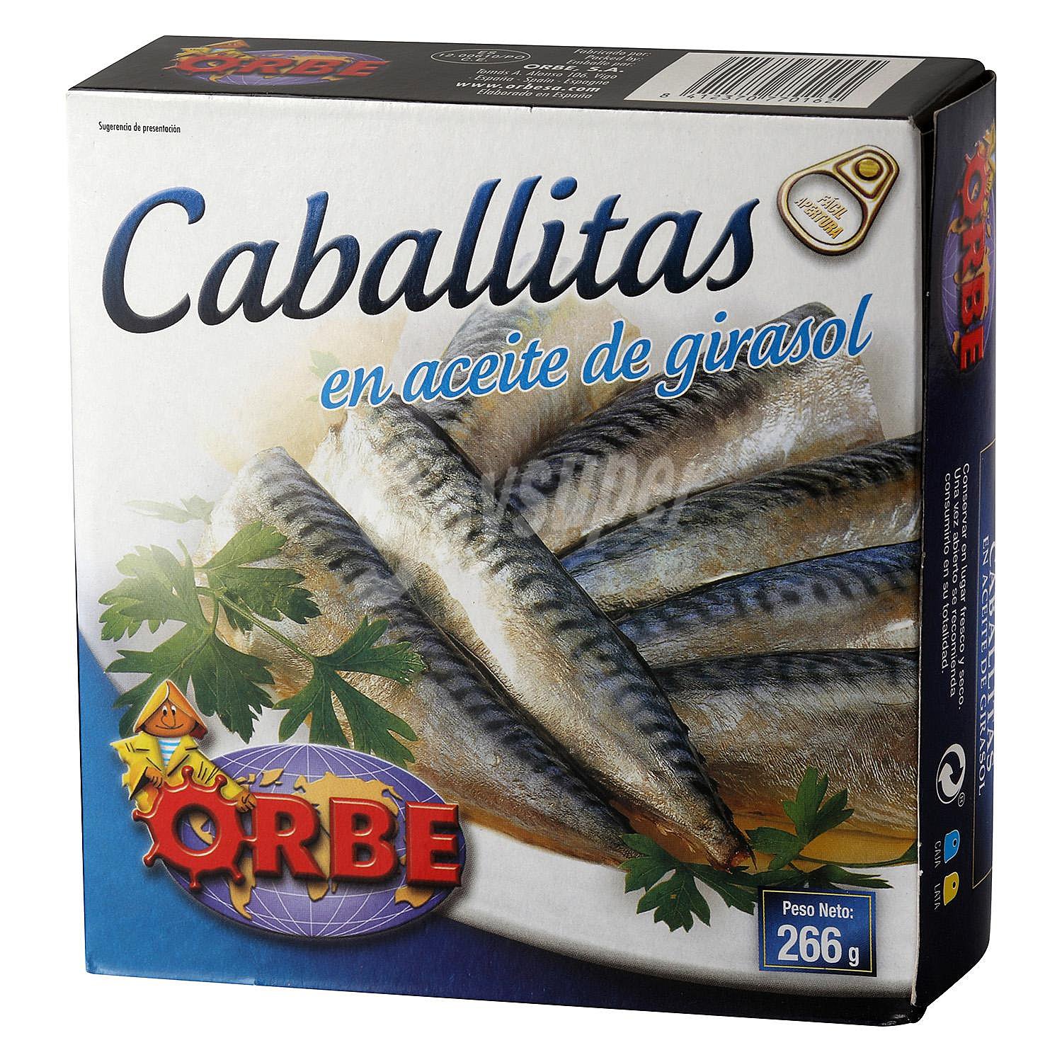 Filetes de caballa Orbe