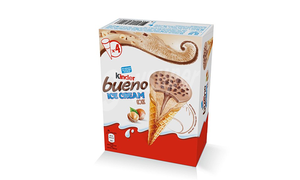 Conos de helado con sabor a kinder bueno