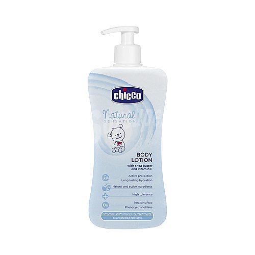 Chicco Loción corporal con manteca de karité y vitamina E chicco Natural senstion