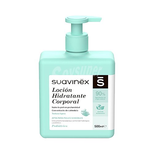 Suavinex Loción corporal hidratante, con extracto de Caléndula y textura ligera suavinex