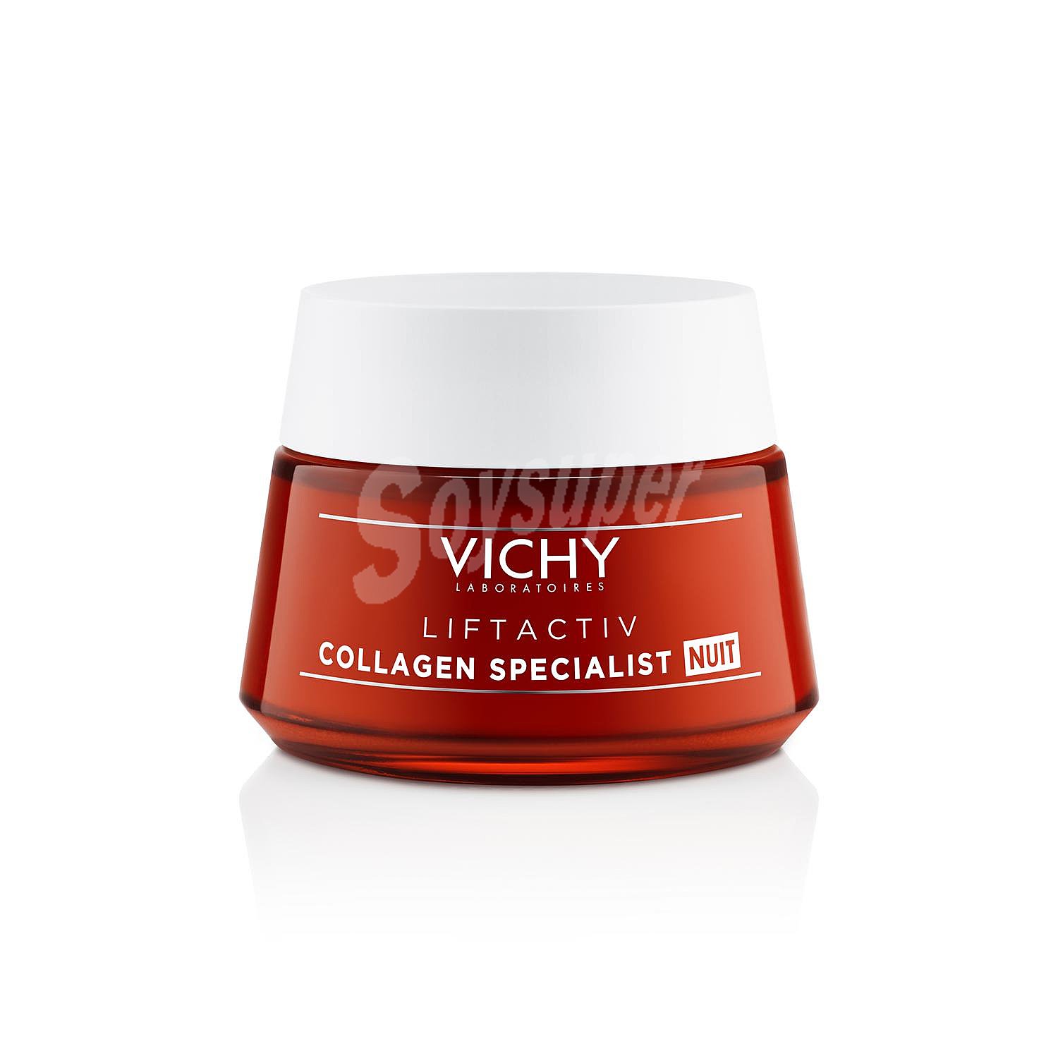 Crema facial cuidado de noche reafirmante biopéptidos Collagen Specialist Liftactiv