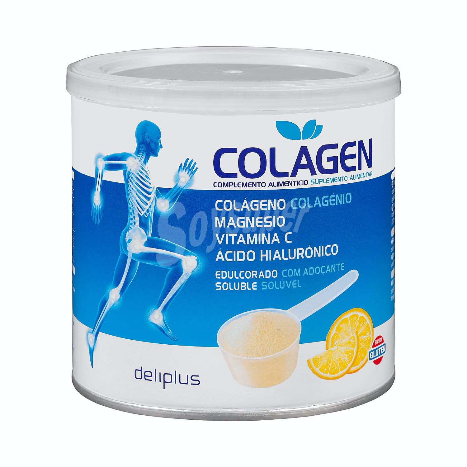 Soluble colágeno, magnesio y ácido hialurónico sabor limón