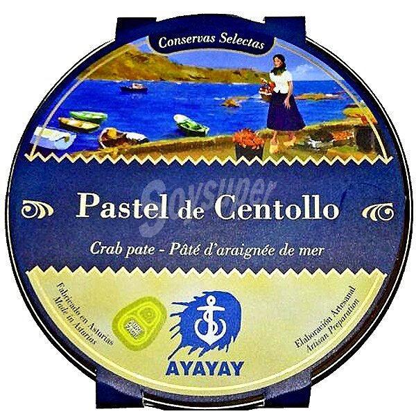 Pastel de centollo de fabricación artesanal