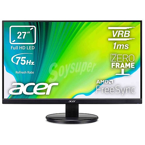 Monitor PC 68,58cm (27) acer KB272HLHbi, Full HD ips, hdmi, vga, 75Hz, 1ms