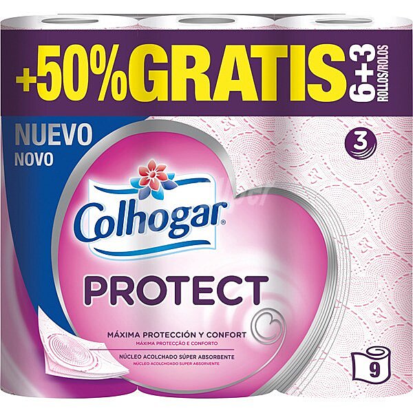 Papel higiénico Protect 3 capas