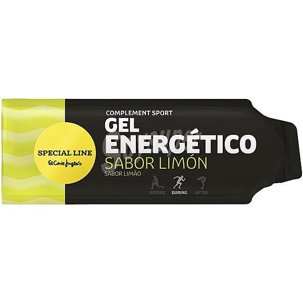 gel energético sabor limón