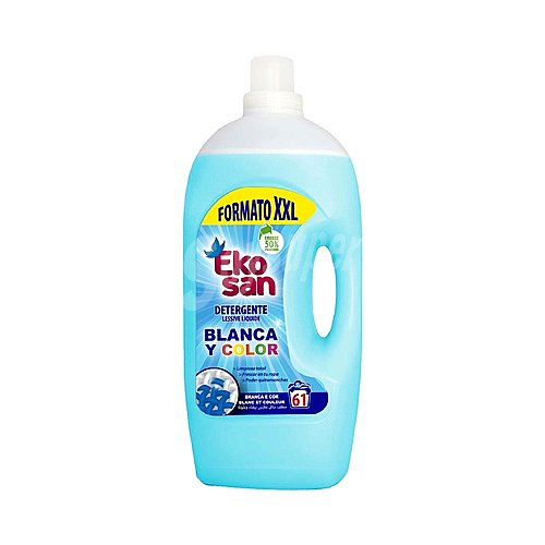 Ekosan Detergente líquido para lavadora especial para ropa de color ekosan 61 ds