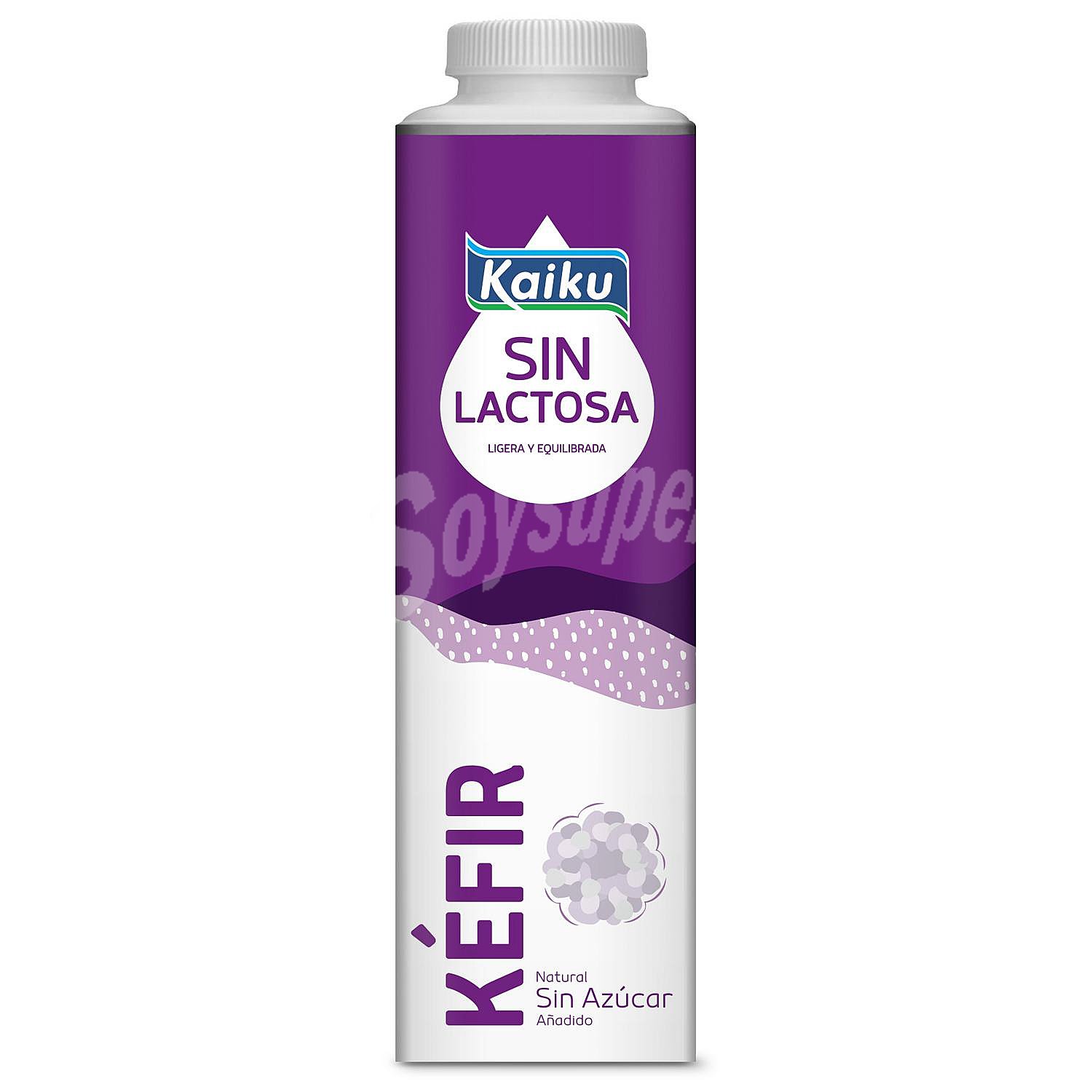 Kefir natural sin lactosa y sin azúcares añadidos