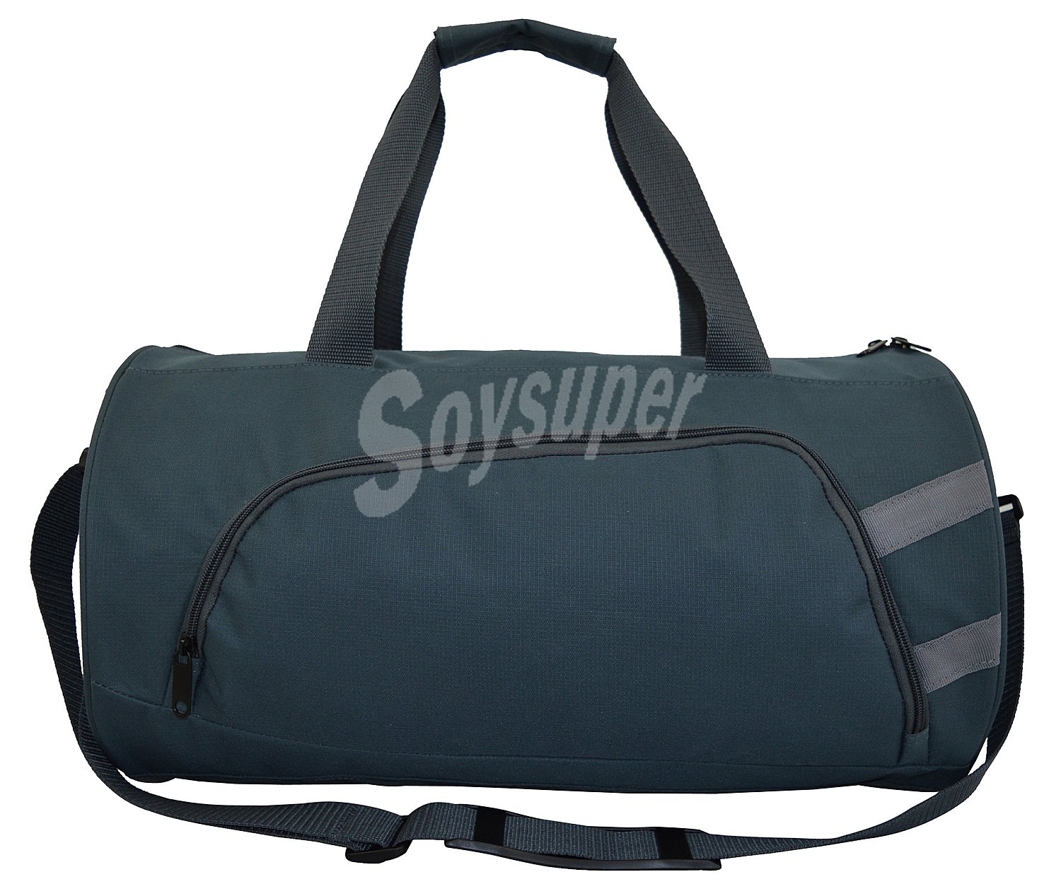 Bolsa de viaje 30 litros multibolsillos, sin ruedas, estructura nylon gris alcampo