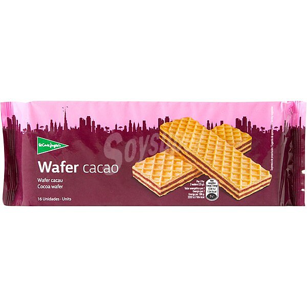 galletas wafer rellenas de chocolate