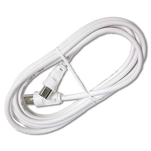 Cable coaxial prolongador tv 5m blanco, nine&one.