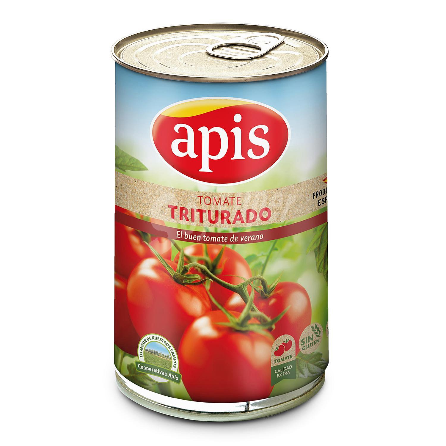 Tomate triturado Apis sin gluten