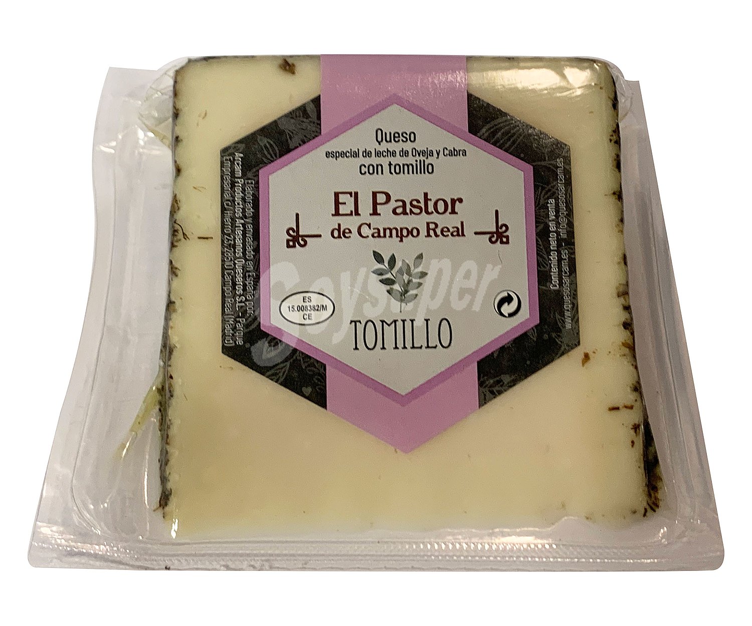 Queso semicurado mezcla (oveja y cabra) con tomillo