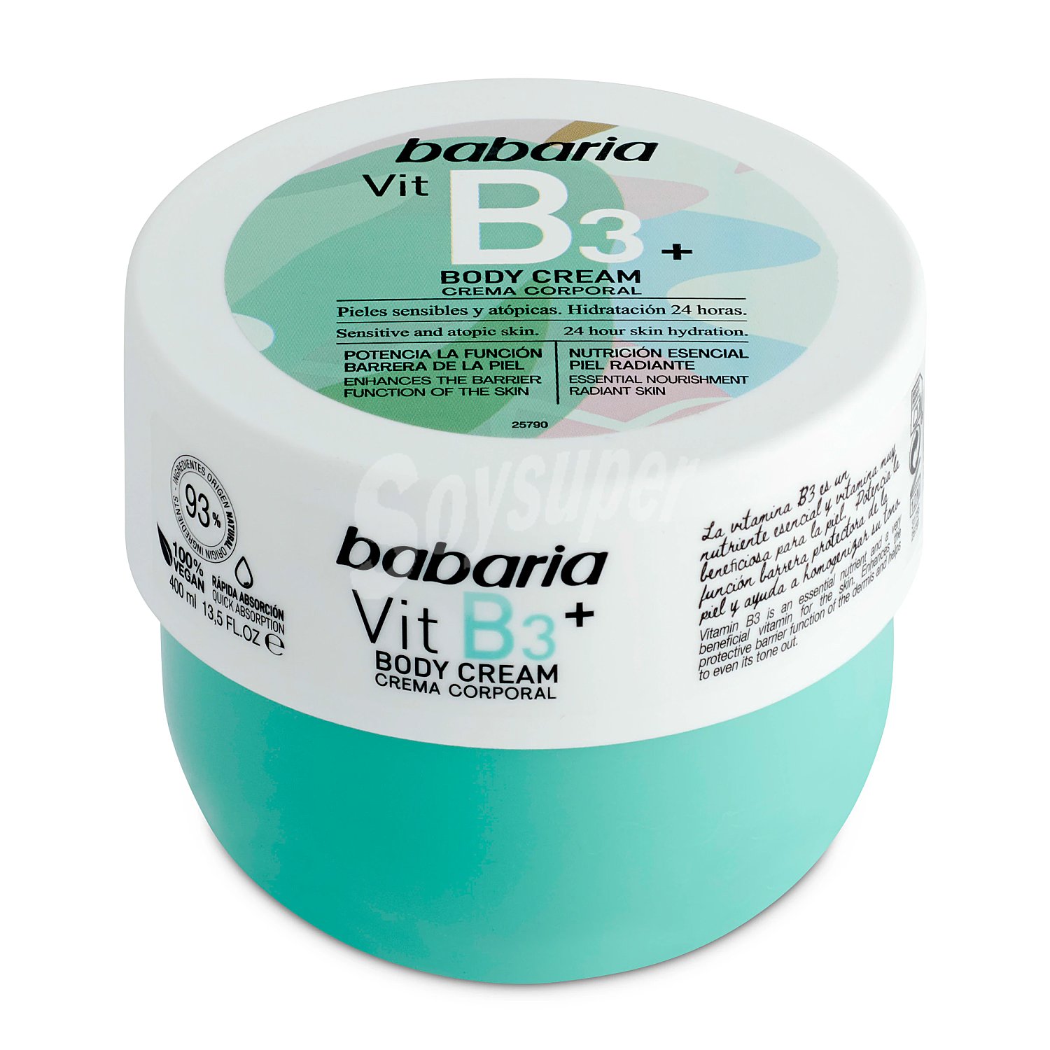 Crema corporal vitamina B3