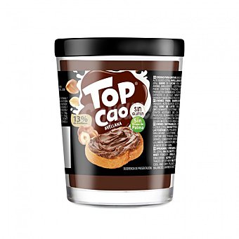 Crema de cacao con 13% de avellanas Top cao