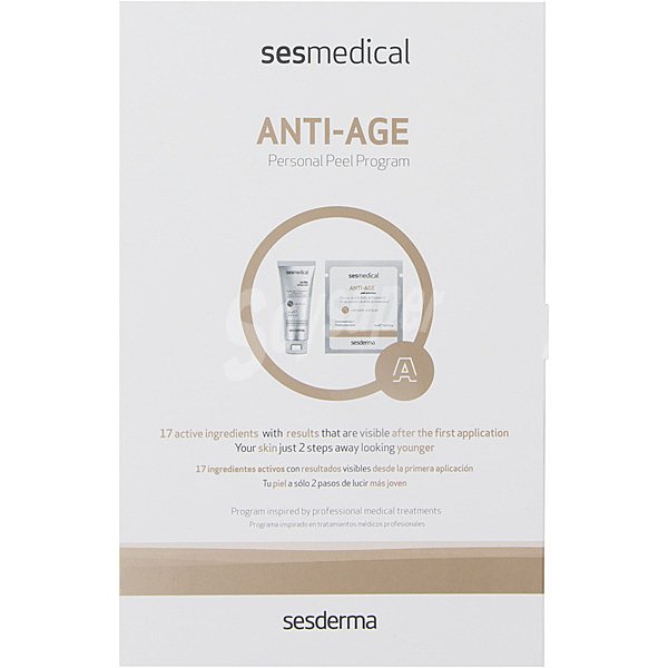 Sesmedical anti-age tratamiento antienvejecimiento con 4 toallitas Anti-Age + 1 tubo 15 ml Ultra sealing cream